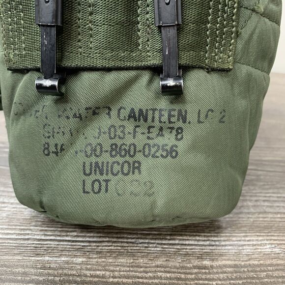 US Military Water Canteen, Lined Cover LC-2 & Metal Cup Unicor SPO100-03-F-EA78 - Picture 7 of 15